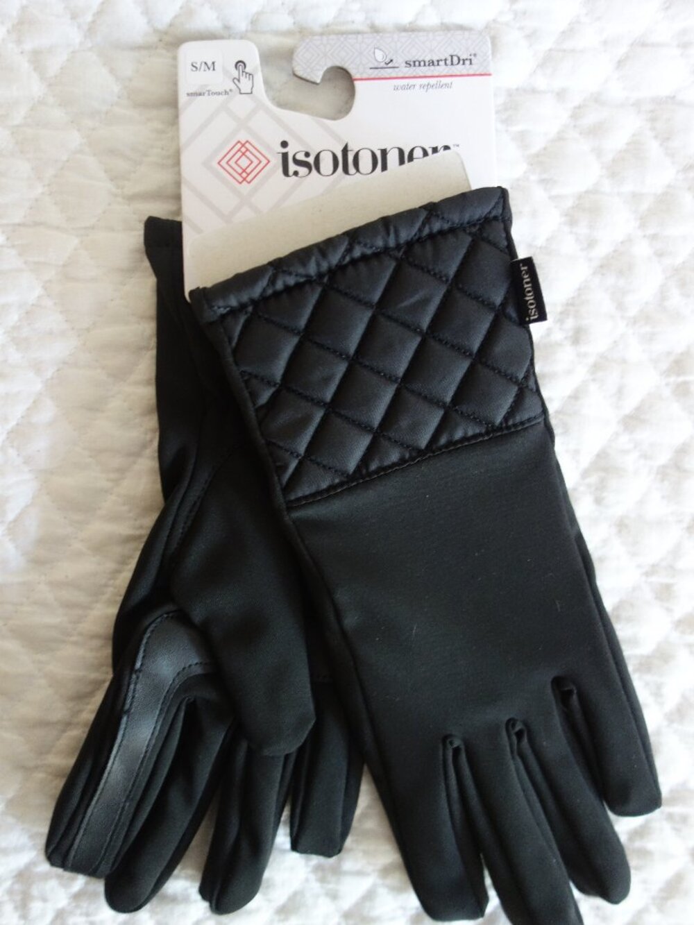 NWT $50 Two Pairs of Black Isotoner Gloves – S/M - Picture 6 of 9